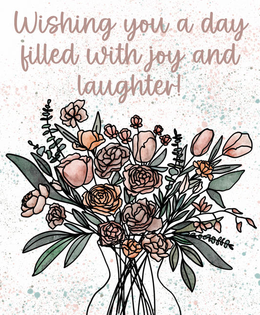 Greeting Card - Joy and laughter